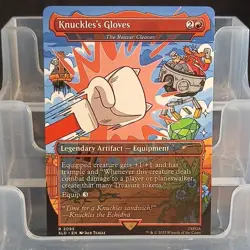 Magic: The Gathering Knuckles's Gloves Red Legendary Artifact Equipment Rare SLD - Image 1