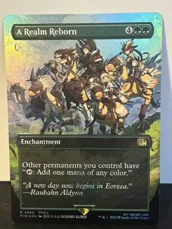 A Realm Reborn (Borderless Chocobo Track Foil) - Final Fantasy MTG 0566 - Image 1