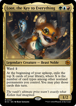 x1 Loot, the Key to Everything BIG The Big Score MTG 21 MYTHIC M/NM 1x - Image 1