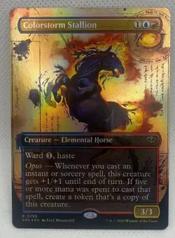 Colorstorm Stallion Borderless 299 Secrets of Strixhaven Foil Borderless R NM... - Image 1