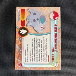 TOPPS POKEMON SERIES 1 NIDORAN FOIL #29 TV ANIMATION - Image 2