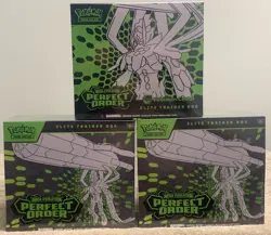 Pokemon Perfect Order ETB Elite Trainer Box lot X3 (1 PC/2 STD) New/Sealed - Image 1