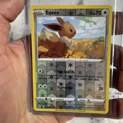 Eevee Common SWSH07: Evolving Skies 125/203 Reverse Holo LP+ Pokemon Nintendo - Image 1