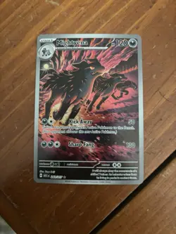 Mightyena 243/217 Ascended Heroes Illustration Rare Full Art Holo Pokemon TCG NM - Image 1