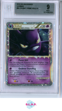 IKSBAT PRIME POKEMON 84/95 2010 HG/SS UNLEASHED HOLOFOIL DEUTSCH BGS 9 - Image 1