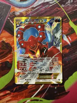 Pokemon TCG Volcanion EX Full Art Holo Secret Rare XY Steam Siege 115/114 Engli… - Image 1