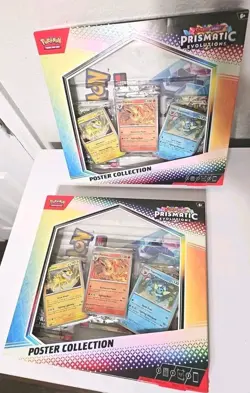 Pokemon S&V - Prismatic Evolutions Poster Collections x2 Lot - Factory Sealed - Image 2