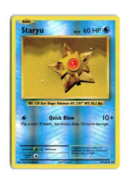 STARYU 30/108 XY EVOLUTIONS REVERSE HOLO POKEMON TCG NM - Image 1