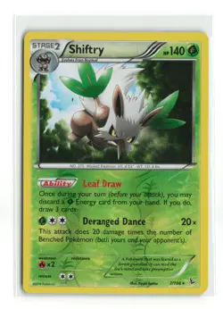 SHIFTRY 7/106 REVERSE HOLO FLASHFIRE POKEMON TCG LP - Image 1
