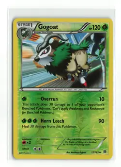 GOGOAT 17/162 REVERSE HOLO BREAKTHROUGH POKEMON TCG NM-LP - Image 1