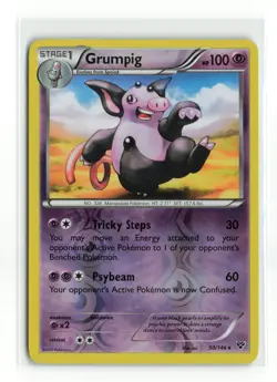 GRUMPIG 50/146 REVERSE HOLO XY BASE SET POKEMON TCG LP - Image 1