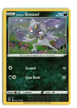 Hisuian Sneasel Cosmos Holo - 092/189 - Pokemon Astral Radiance - NM-LP - Image 1