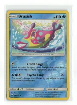 BRUXISH 48/149 SUN MOON BASE REVERSE HOLO POKEMON TCG NM-LP - Image 1