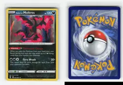 GALARIAN MOLTRES 093/203 EVOLVING SKIES HOLO RARE POKEMON TCG NM - Image 3