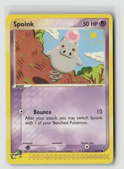 Spoink #73/97 Dragon Common Pokemon TCG LP - Image 1