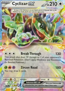 Cyclizar ex 159/191 Double Rare Surging Sparks Pokemon Holo Near Mint - Image 1