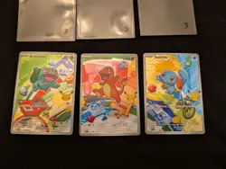 Pokemon TCG First Partner Illustration Collection Series 1 Kanto GEN 1 Starters - Image 1