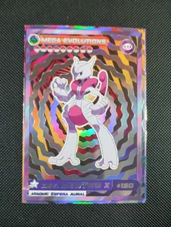 Pokemon Mega Mewtwo Mega Evolutions Set Galaxy Holo Peru US Seller - Image 1