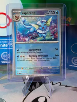 Vaporeon - 022/131 - Pokeball Holo - Prismatic Evolutions - Mint - Pokemon TCG - Image 1