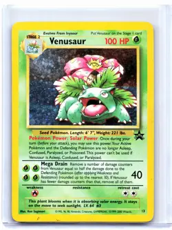 2000 Pokemon—Venusaur #13 WoTC Promos—Black Star Promo Holo [Damaged] - Image 1