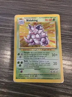 Pokemon TCG Nidoking Base Set 11/102 Holo Unlimited Holo Rare - Image 1