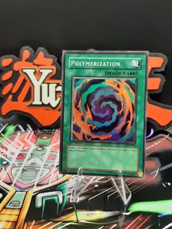 Yu-Gi-Oh! Polymerization LOB-059 Super Rare 1st Ed WAVY Print MP - Image 1