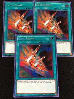 Yugioh Cost Down LCKC-EN040 Secret x3 (NM) Two are 1st - Image 1