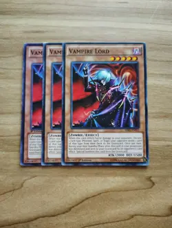 Yu-Gi-Oh! - Vampire Lord 3X - Complete Playset - Image 1