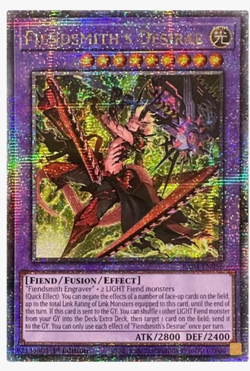 Fiendsmith's Desirae RA04-EN056 Yugioh Quarter Century Secret Rare - Image 1