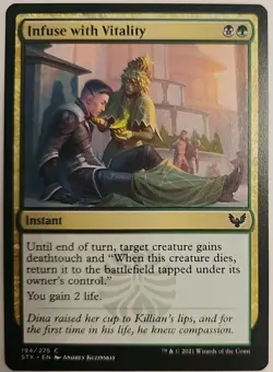 MTG Magic The Gathering Card Infuse with Vitality Instant Strixhaven School Of M - Image 1