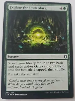 MTG Magic The Gathering Card Explore the Underdark Sorcery Green Commander Baldu - Image 1