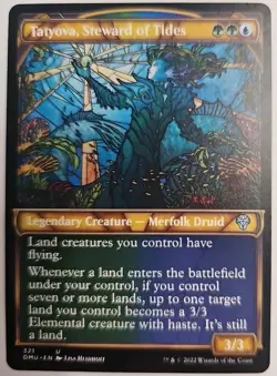 MTG Magic The Gathering Card Tatyova, Steward of Tides Legendary Creature Merfol - Image 1