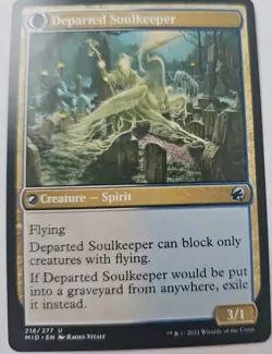 MTG Magic The Gathering Card Devoted Grafkeeper Creature Human Peasant MID 2021 - Image 2