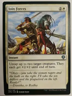 MTG Magic The Gathering Card Join Forces Instant White Dominaria United 2022 - Image 1
