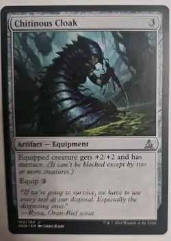 MTG Magic The Gathering Card Chitinous CloakArtifact Equipment OGW 2016 - Image 1