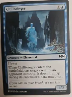 MTG Magic The Gathering Card Chillbringer Creature Elemental Blue Ravnica Allegi - Image 1