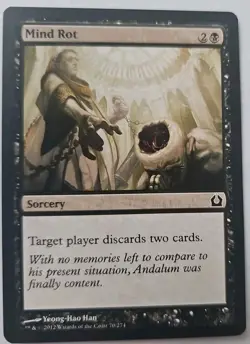 MTG Magic The Gathering Card Mind Rot Sorcery Black Return To Ravnica 2012 - Image 1