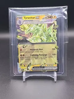 Pokemon TCG Obsidian Flames Tyranitar EX Double Rare Holo Card 066/197 NM - Image 1