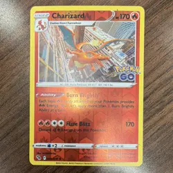 Pokemon Charizard GO 010/078 Holo Rare Reverse Holo Stage 2 170 HP - Image 1