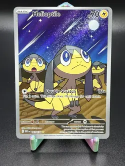 Pokemon Helioptile Me01 Mega Evolution Illustration Rare NM - Image 1