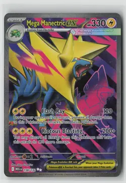 Mega Manectric ex 158/132 Ultra Rare Mega Evolution Pokemon Holo Near Mint - Image 1