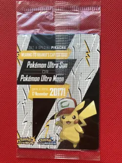 Ash's Pikachu - SM108 -SM Black Star Promo Pokemon TCG Card - Sealed NM - Image 2