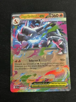 Pokemon TCG Mega Charizard X ex 013/094 Me02: Phantasmal Flames Holo - Image 1