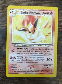 Pokemon Neo Destiny Light Flareon 46/105 Non Holo - Image 1