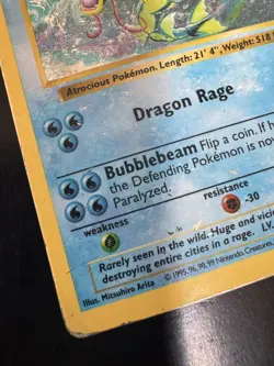 Pokemon TCG - Gyarados - 6/102 - Holo Unlimited - Base Set [Moderately Played] - Image 4