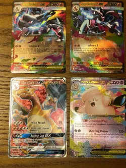 Special 4 Card Pokemon Lot Including Charizard & Clefable - Image 1