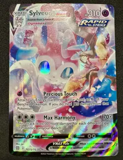 Pokemon Sylveon VMAX Ultra Rare Brilliant Stars TG15 Full Art Holo 310 HP - Image 1