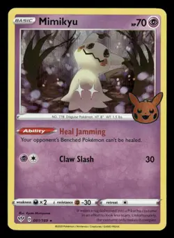Mimikyu 081/189 Holo Promo Trick or Trade BOOster Pokemon NM/M - Image 1