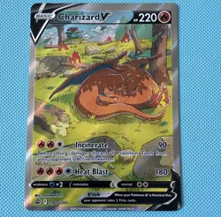 Pokemon TCG Charizard v SWSH260 Black Star Promo - Image 1