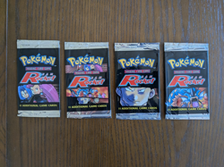 EMPTY Pokemon Fossil 1st Edition Art Set & Team Rocket Set Booster Pack Wrappers - Image 3